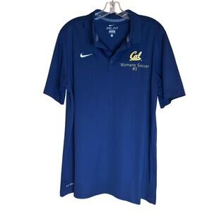 Women's Nike Dri-Fit UCLA Soccer Blue & Yellow Polo Shirt Size Large, EUC